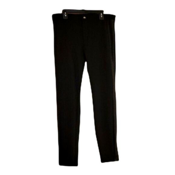 BR black legging faux leather tuxedo stripe - Picture 2 of 5